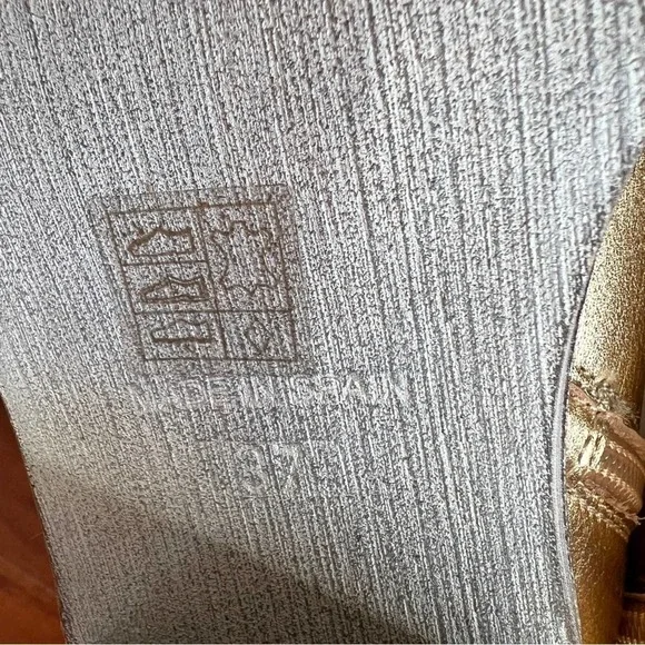 Free People Gold Essential Slouch Knee High Block Heel Boots Womens 37 - Picture 13 of 13